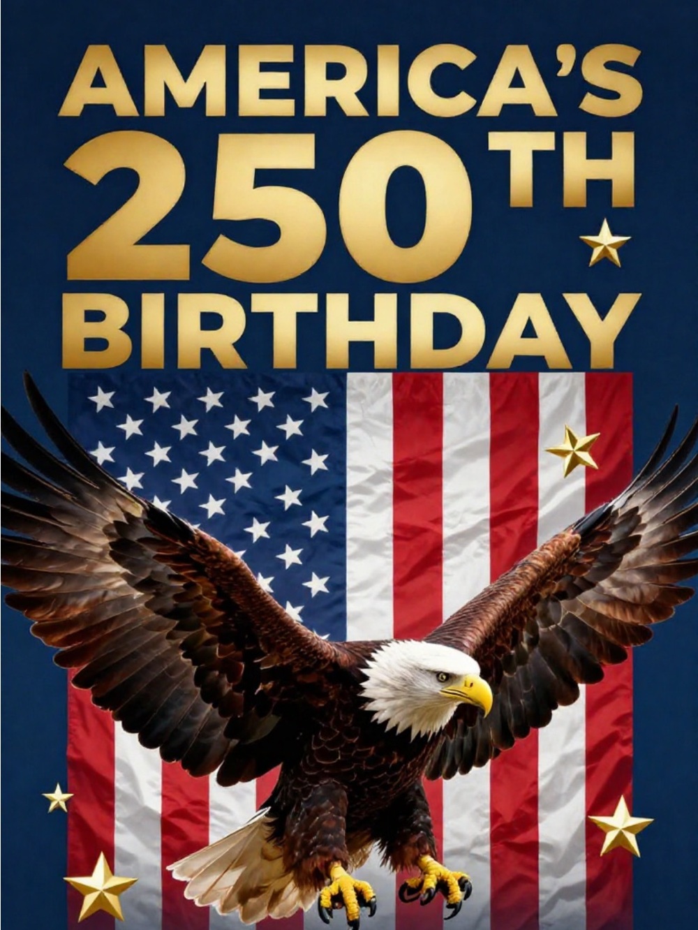 Patriotic Bald Eagle BBQ To do List digital matching invite - Blue & Red